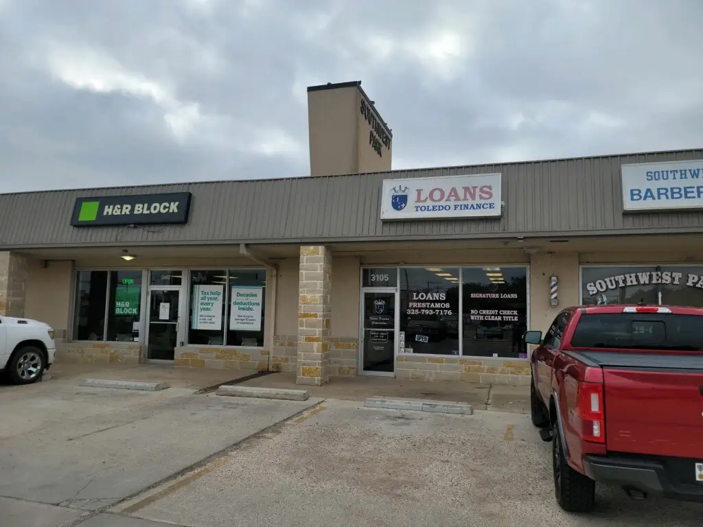 169I1896B20773OX 3105 S 14th St Abilene TX 79605 USA Toledo Finance