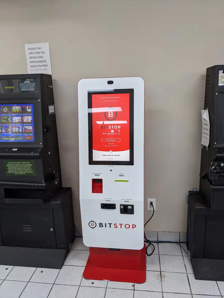 854B5421S39228GO 13702 Hwy 6 Santa Fe TX 77517 USA Bitstop Bitcoin ATM