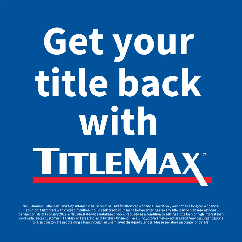 999K9142N52973NX 3520 N 1st St Abilene TX 79603 USA TitleMax Title Loans